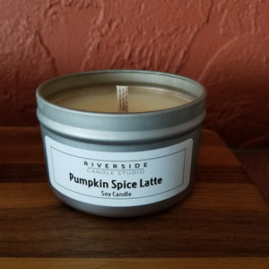 pumpkin spice latte soy candle